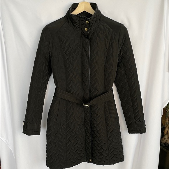 Cole Haan Quilted Black Women's Coat Size M - Picture 4 of 13